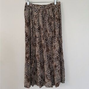 Don Caster (10) vintage brown leopard skirt